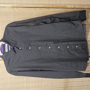 EUC Nick Graham Everywhere Dress Shirt - Gray/Black/Purple, Men's size L